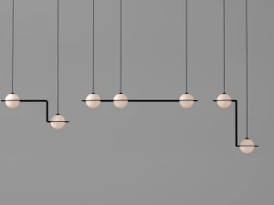 laurent suspension light collection 3D Model