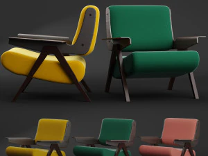 लीना कुर्सी 3D मॉडल