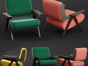 lina armchair Modèle 3D
