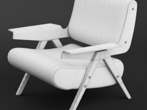 lina armchair Modèle 3D