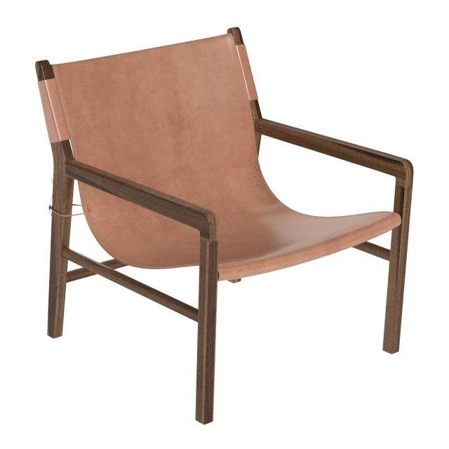 leather lounge 1 in whiskey armchair 3D Model .c4d .max .obj .3ds .fbx .stl .blend