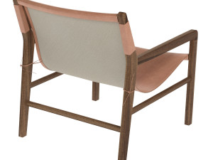 leather lounge 1 in whiskey armchair 3D Model