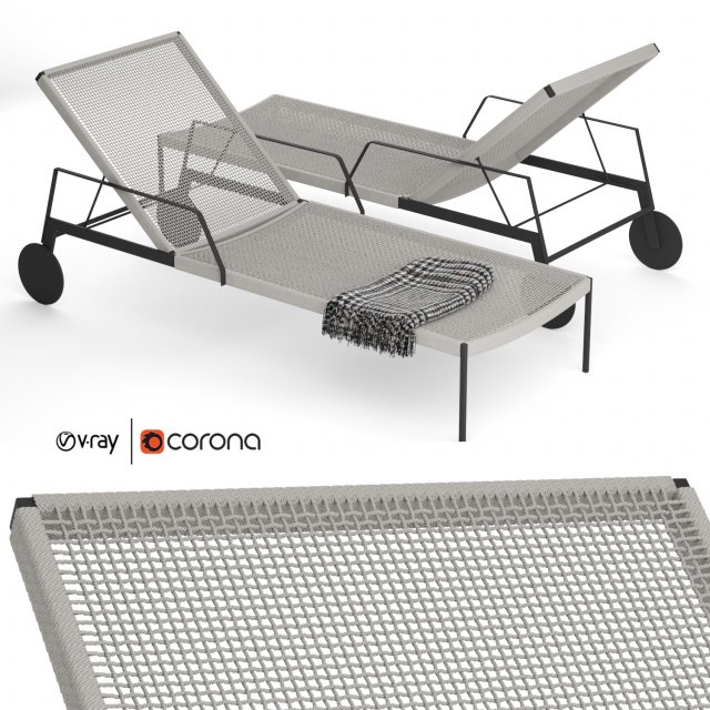nodi chaise lounge Model 3D .c4d .max .obj .3ds .fbx .stl .blend
