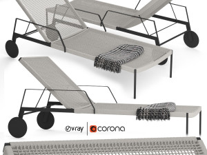 nodi chaise lounge Model 3D