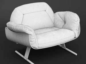 presidencial lounge armchair 3D Model