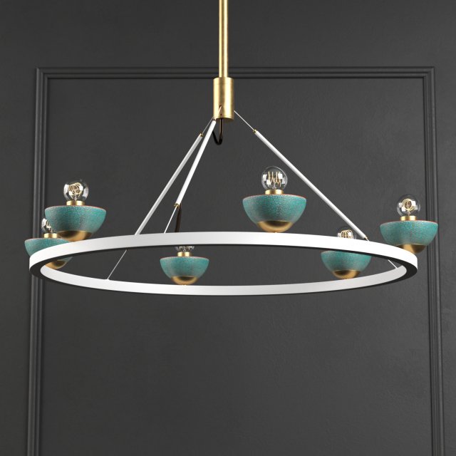 roseland ceiling light 3D 模型 .c4d .max .obj .3ds .fbx .stl .blend 