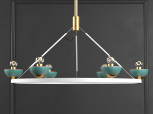 roseland ceiling light 3D 模型