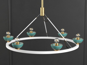 roseland ceiling light 3D 模型