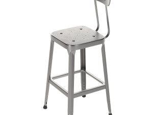 schoolhouse backed utility stool 26 3D Model