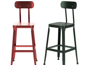 schoolhouse backed utility stool 26 Modèle 3D