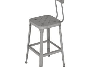 schoolhouse backed utility stool 26 Modèle 3D