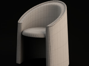 moroso husk small armchair 3D-Modell