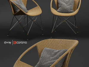 suki armchair 3D Model