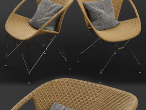 suki armchair 3D Modell