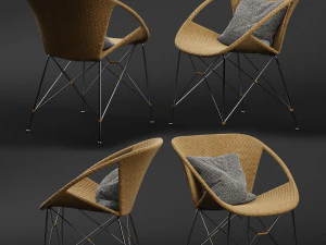 suki armchair 3D Model