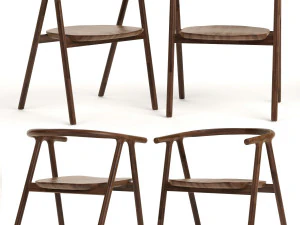 ind&uacute;stria de cadeiras de jantar tanaka oeste Modelo 3D