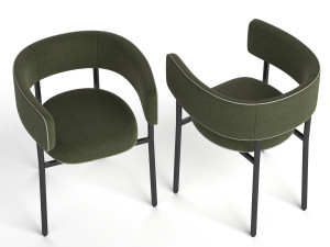 the font bold armchair Modèle 3D