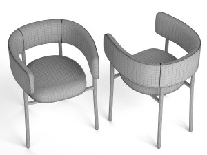 the font bold armchair Modèle 3D