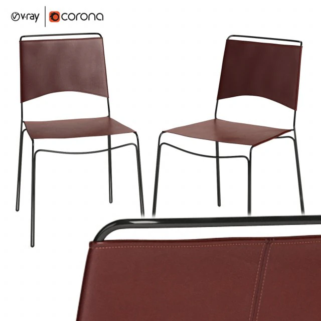 trace leather chair 3D Model .c4d .max .obj .3ds .fbx .stl .blend