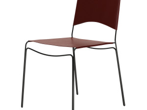 trace leather chair Model 3D