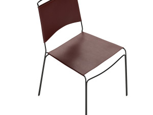 trace leather chair Model 3D