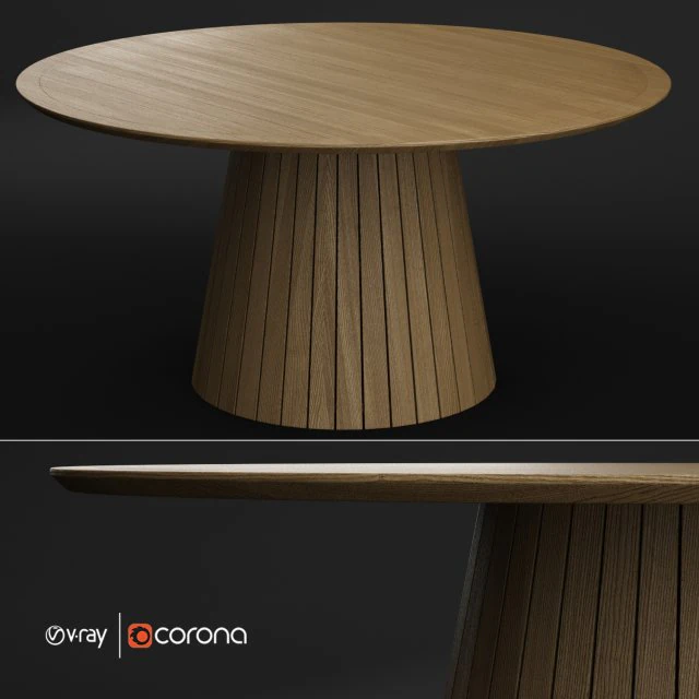 whirl round outside table 3D Model .c4d .max .obj .3ds .fbx .stl .blend 