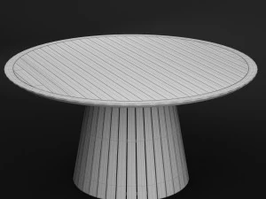 whirl round outside table 3D Model