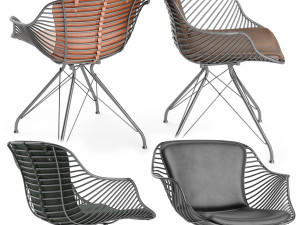 wire dining chair Model 3D