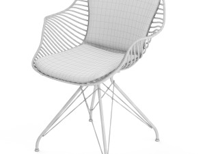 wire dining chair Model 3D