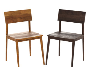 wood dining chair 3D-Modell