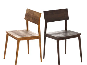 wood dining chair 3D Model