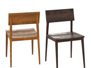 wood dining chair 3D-Modell