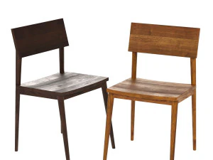 wood dining chair 3D Model