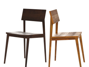 wood dining chair 3D-Modell