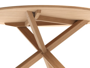 mikado round dining table 3D 模型