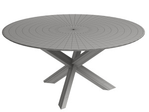 mikado round dining table 3D 模型