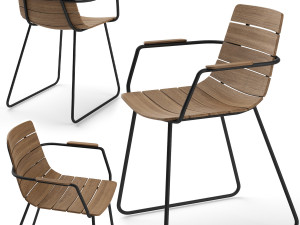 gloster william dining armchair 3D Model