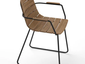 gloster william dining armchair 3D Model