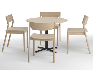 tangerine chair with morison table Modèle 3D