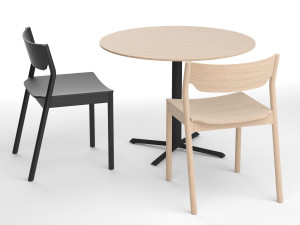 tangerine chair with morison table Modèle 3D