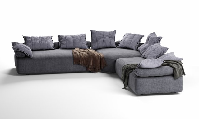 flick flack sofa ditre italia 3D Model .c4d .max .obj .3ds .fbx .stl .blend 