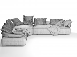 flick flack sofa ditre italia 3D Model