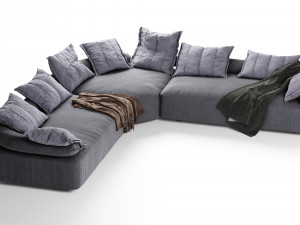 flick flack sofa ditre italia 3D Model