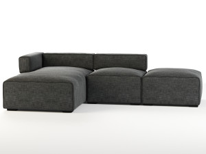 quadra sofa by article 3D Model