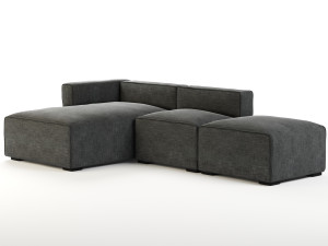 quadra sofa by article 3D Model