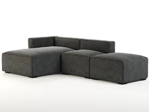 quadra sofa by article 3D Model