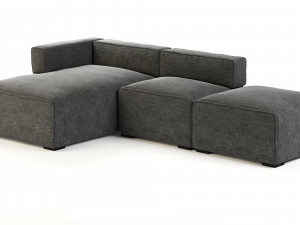 quadra sofa by article 3D Model