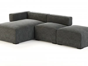 quadra sofa by article 3D Model