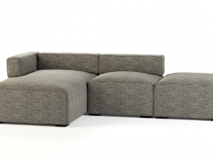 quadra sofa by article 3D Model
