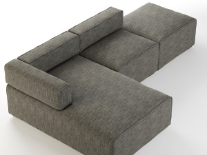 quadra sofa by article 3D Model